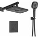 Душевая система с термостатом Imprese Centrum EQ Black Matt V-10301EQ (черная матовая, скрытого монтажа), Цвет производителя: черный матовый, фото 