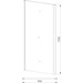 Душевая стенка Eger 599-W090 (90 см, стекло прозрачное, профиль хром), Доступные размеры: 90, Цвет производителя: хром, фото 2