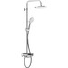 Душевая система с термостатом Damixa Jupiter 977760000 (с полкой и изливом), Цвет производителя: хром, фото 