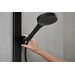 Душевая система с термостатом Hansgrohe Rainfinity Showerpipe 360 1jet Black Matt 26853670 (черная матовая, с полочкой), Цвет производителя: черный матовый, фото 7