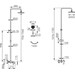 Душевая система Ferro Algeo Chrome NP78-BAG13U (с изливом), фото 5