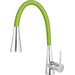 Смеситель для кухни Ferro Zumba II Chrome/Green BZA42G (хром/зеленый, c гибким изливом), Цвет производителя: хром, зеленый, фото 