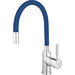 Смеситель для кухни Ferro Zumba Chrome/Blue BZA4L (хром/синий, c гибким изливом), Цвет производителя: хром, синий, фото 