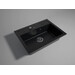 Мийка для кухні Ferro Mezzo II Graphite Shine DRGM1/48/58HA (58x48 см, графітова глянсова, з сифоном та клапаном-автоматом), Доступні розміри: 58 x 48, Колір виробника: графіт глянсовий, фото , изображение 2