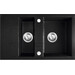 Мойка для кухни Ferro Mezzo II Graphite DRGM3/48/79BA (79x48 см, графитовая, с фруктовницей, с сифоном и клапаном-автоматом), Доступные размеры: 79 x 48, Цвет производителя: графит, фото 