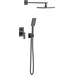 Душевая система Imprese Bilovec Black Matt t03000910SQС (черная матовая, скрытого монтажа), Цвет производителя: черный матовый, фото 