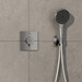 Змішувач прихованого монтажу для ванни з термостатом Hansgrohe ShowerSelect Comfort E Chrome 15572000+01500180 (хром, внутрішня частина в комплекті), Колір виробника: хром, фото , изображение 3