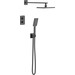 Душевая система с термостатом Imprese Bilovec Black Matt t04800910SQС (черная матовая, скрытого монтажа), Цвет производителя: черный матовый, фото 