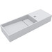 Умивальник Miraggio Toni 650 L Mirasoft 8814237 (65x22 см, білий матовий, з крилом), Доступні розміри: 65 x 22 L, Технологія виробництва: Mirasoft Technology, фото 