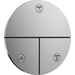 Переключатель на 3 потребителя Hansgrohe ShowerSelect Comfort S Chrome 15558000+01500180 (хром, внутренняя часть в комплекте), Цвет производителя: хром, фото 2