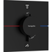Смеситель скрытого монтажа с термостатом для ванны Hansgrohe ShowerSelect E Matt Black 15578670+01500180 (черный матовый, внутренняя часть в комплекте), Цвет производителя: черный матовый, фото 2
