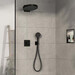 Смеситель скрытого монтажа с термостатом для ванны Hansgrohe ShowerSelect Comfort Q Matt Black 15583670+01500180 (черный матовый, внутренняя часть в комплекте), Цвет производителя: черный матовый, фото 2