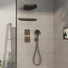 Смеситель скрытого монтажа с термостатом для душа Hansgrohe ShowerSelect Comfort E Brushed Bronze 15574140+01500180 (брашированная бронза, внутренняя часть в комплекте), Цвет производителя: брашированная бронза, фото 3