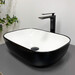 Умивальник VBI Ravenna Black Glossy/White Glossy VBI-011226 (46x33 см, чорний глянсовий/білий глянсовий, чаша), Доступні розміри: 45 x 32, Колір виробника: білий глянець, чорний глянець, фото , изображение 3