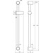 Штанга для душа Ravak 972.00CR (X07P012, 66 см), фото 4