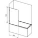 Стеклянная панель на ванну Ravak Brilliant BVS1-80 (7U840A00Z1, 80x150 см, стекло прозрачное), фото 2