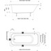 Акрилова ванна Ravak Chrome Slim C741300000 (170x75 см), Доступні розміри: 170 x 75, фото , изображение 8