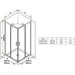 Душова кабіна Ravak Blix Slim BLSRV2-80 (X1LM40C00Z1, 80x80 см, скло прозоре, профіль хром), Доступні розміри: 80 x 80, Колір виробника: прозоре скло, обробка хром, фото , изображение 5
