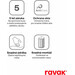 Душевая кабина Ravak Nexty NDOP2-100+NPSS-90 (03OA0E01Z1SET100NPSS90, 100x90 см, стекло прозрачное, профиль белый матовый), Доступные размеры: 100 x 90, Цвет производителя: прозрачное стекло, отделка белая матовая, фото 9