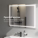 Зеркало для ванной комнаты Am.Pm Gem M91AMOX1001WG38 (100x70 см, с подсветкой), фото 12