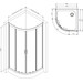 Душевая кабина 90x90 см Am.Pm Gem 1/4 Round W90UG-401-090BT (без поддона, стекло прозрачное, профиль черный матовый), Доступные размеры: 90 x 90, Цвет производителя: черный матовый, фото 17