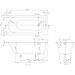 Квариловая ванна Villeroy & Boch Oberon UBQ160OBE2V-01 (160x75 см, с ножками), Доступные размеры: 160 x 75, фото 2