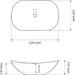 Раковина VBI Turin S White VBI-011515 (52x32 см, чаша), Доступні розміри: 52 x 32, Колір виробника: білий глянець, фото , изображение 4