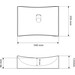 Умивальник VBI Viareggio White VBI-016201 (54x35 см), Доступні розміри: 54 x 35, фото , изображение 5
