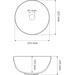 Умивальник VBI Amalfi S White VBI-013404 (32 см, чаша), Доступні розміри: 32 x 32, Колір виробника: білий глянець, фото , изображение 4
