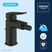 Смеситель для биде Grohe QuickFix Dice S-Size Black Matt 1018772430 (черный матовый, с донным клапаном), Цвет производителя: черный матовый, фото 6