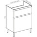 Тумба RJ Flora-Xo з раковиною Kolo Moduo RJFU073-4180WHSET (RJFU073-4180WH+K116-013, 80 см, підлогова), Доступні розміри: 80, фото , изображение 2
