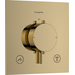 Внешняя часть смесителя скрытого монтажа с термостатом для ванны Hansgrohe Ecostat Comfort E Polished Gold Optic 33711990 (золото), Цвет производителя: золото, фото 