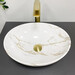 Умивальник VBI Parma Stains Glossy VBI-011015 (42x34 см, мармур глянсовий, чаша), Доступні розміри: 42 x 34, Колір виробника: мармур глянсовий, фото , изображение 3