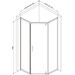 Душевая кабина 90x90 см Am.Pm Gem 5-corner Pivot W90UG-405-090MT (стекло прозрачное, профиль матовый хром, без поддона), фото 11