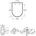 Унитаз подвесной Roca Debba A346997000+A8019D2005 (с крышкой), фото 3