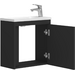Тумба с раковиной Devit Small Black Matt 063050B (50 см, черная матовая, подвесная), Доступные размеры: 50, Цвет производителя: черный матовый, фото 2