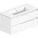 Тумба с раковиной Devit Style White Matt 442100W (100 см, белая матовая, подвесная), Доступные размеры: 100, Цвет производителя: белый матовый, фото 