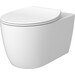 Безободковый подвесной унитаз Devit Acqua New White Matt 3020155W (белый матовый, с сиденьем), Цвет производителя: белый матовый, фото 