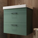 Тумба с раковиной Devit Urbanis Green 454060E (60 см, зеленая, подвесная), Доступные размеры: 60, Цвет производителя: зеленый, фото 2