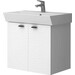 Тумба з раковиною Devit Flow White Matt 484060W (60 см, біла матова, підвісна), Доступні розміри: 60, Колір виробника: білий матовий, фото 