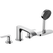 Внешняя часть смесителя на борт ванны Hansgrohe Vivenis Chrome 75444000 (хром, на четыре отверстия, с каскадным изливом), Цвет производителя: хром, фото 
