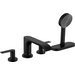 Внешняя часть смесителя на борт ванны Hansgrohe Vivenis Matt Black 75444670 (черный матовый, на четыре отверстия, с каскадным изливом), Цвет производителя: черный матовый, фото 