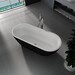 Акриловая ванна Koller Pool AquaLuxe White/Matt Black 0202261501 (170x75 см, белая/черная, отдельностоящая, с ножками и сифоном), Цвет производителя: белый, черный, фото 2