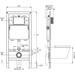 Комплект унитаз с инсталляцией 3 в 1 : подвесной унитаз с сиденьем Imprese Rozkos Twist c06310103 + инсталляция Volle Master Ola 2130.00020 + c звукоизоляционной прокладкой + с креплением к стене, фото 8