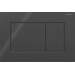 Смывная клавиша Geberit Sigma01 Square 115.660.DW.1 (черная глянцевая), Цвет производителя: черный глянец, фото 