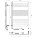 Электрический полотенцесушитель Laris Классик Премиум П9 S3 73207802 (500x800, хром/белый/черный/золото/бронза, левый, сенсорный, с таймером), Доступные размеры: 500 x 800, Подключение полотенцесушителя: левое, фото 6