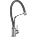 Смеситель для кухни Kroner KRP Edelstahl Klassisch ESG03593GRA (нержавейка/серый, с гибким изливом), Цвет производителя: нержавейка, серый, фото 2