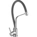 Смеситель для кухни Kroner KRP Edelstahl Klassisch ESG03593GRA (нержавейка/серый, с гибким изливом), Цвет производителя: нержавейка, серый, фото 4