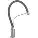 Смеситель для кухни Kroner KRP Edelstahl Klassisch ESG03593GRA (нержавейка/серый, с гибким изливом), Цвет производителя: нержавейка, серый, фото 5