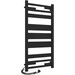 Электрический полотенцесушитель Laris Зебра Афина ЧФ(Ч)9 R2 73207852 (500x1100, черный матовый, левый, с таймером), Доступные размеры: 500 x 1100, Цвет производителя: черный матовый, Подключение полотенцесушителя: левое, фото 